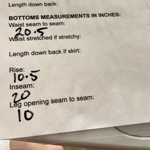 Just my size classic Capri 20 W average 98% cotton, 2% spandex as is - Picture 9 of 9